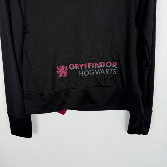 Wizarding World of Harry Potter Gryffindor Asymmetrical Zip Hooded Jacket Medium - Picture 12 of 13